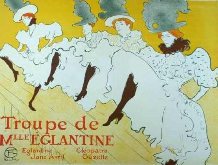 リトグラフ Toulouse-Lautrec - Mademoiselle Eglantine