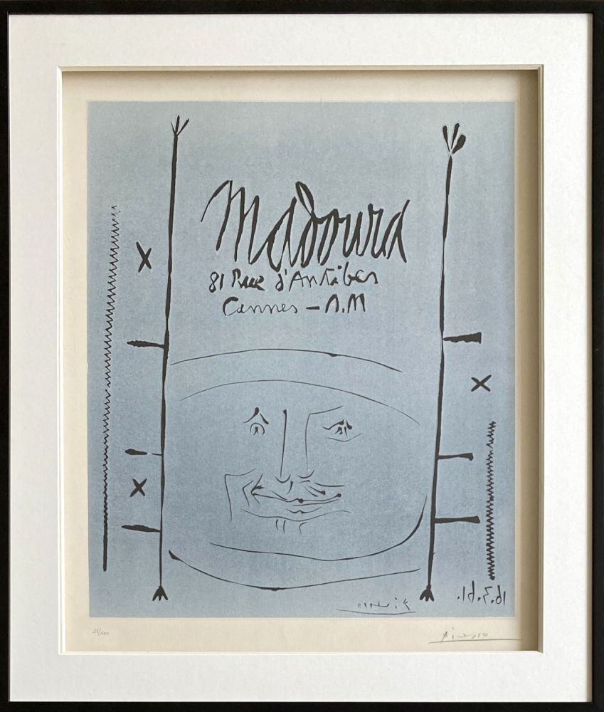 リノリウム彫版 Picasso - Madoura 1961