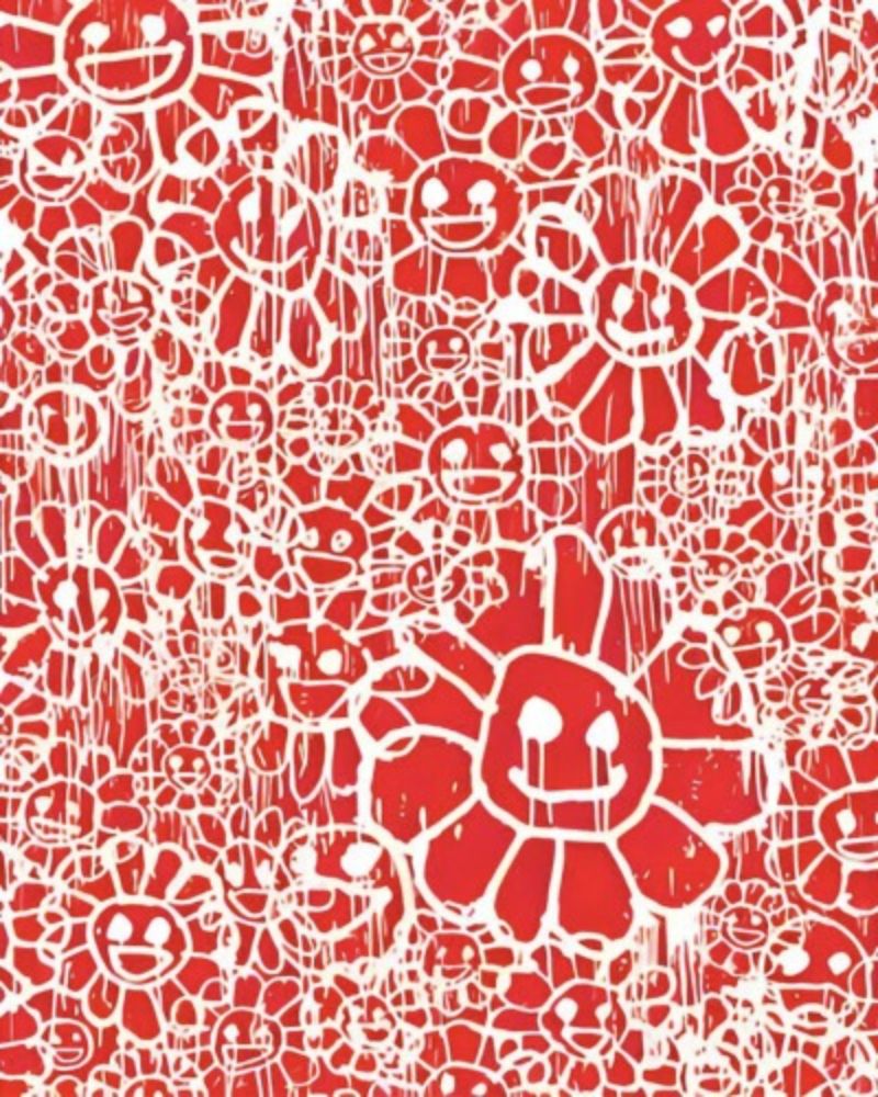 多数の Murakami - Madsaki Flowers B Red