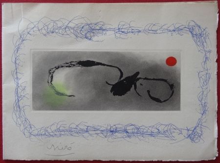 彫版 Miró - Maeght Voeux 1963