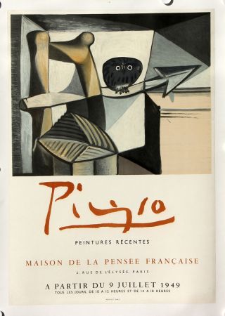 リトグラフ Picasso - Maison de la Pensée Française