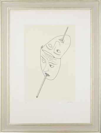 リトグラフ Ray - Man Ray (1890–1976) - Maschere - Lithograph on paper