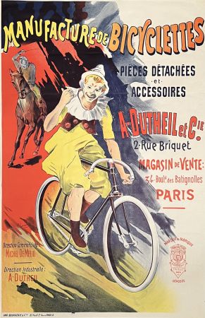 リトグラフ Corrois - Manufacture de Bicyclettes
