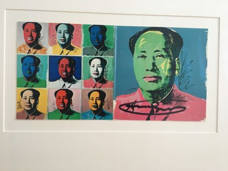 リトグラフ Warhol - Mao Announcement
