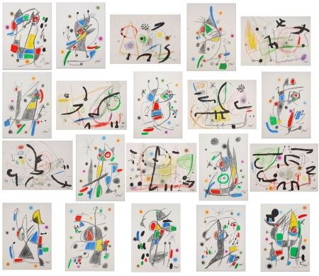 リトグラフ Miró - Maravillas con variaciones acróstica 20 lithographs