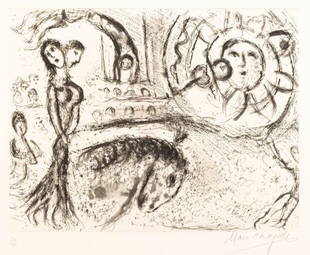 彫版 Chagall - Marc Chagall (1887–1985) - Le Cirque fantastique - Etching on paper - 1967