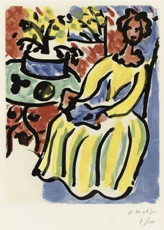 アクチアント Matisse - Marie-José en robe jaune (D. 817)