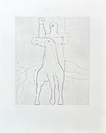 彫版 Marini - Marino Marini (1901-1980) - Giocoliere - etching on paper - 1950