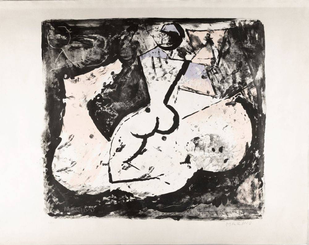 リトグラフ Marini - Marino Marini (1901–1980) - Cavallo e cavaliere - lithograph on paper - 1965