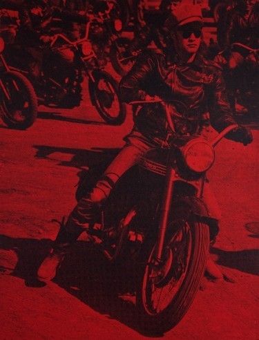 シルクスクリーン Young - Marlon Brando (Bike)