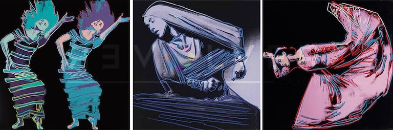 シルクスクリーン Warhol - Martha Graham Complete Portfolio (FS II.387-389)