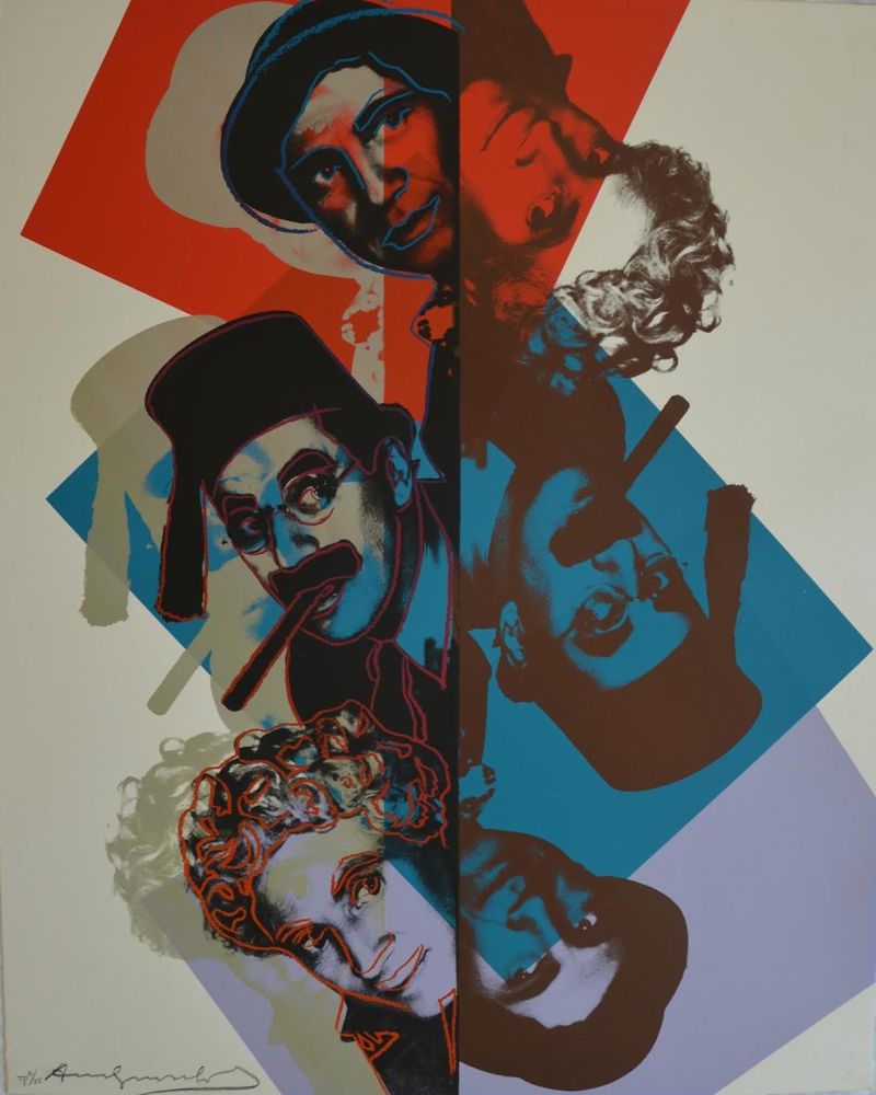 シルクスクリーン Warhol - Marx Brothers TP