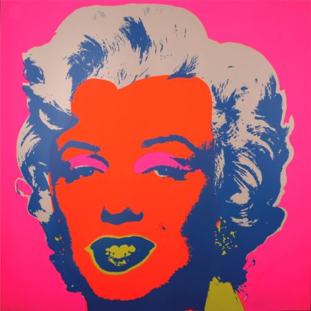 シルクスクリーン Warhol - Marylin (#J), c. 1980 - Very large silkscreen