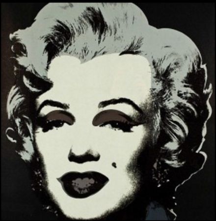 シルクスクリーン Warhol - Marylin M. - Black 