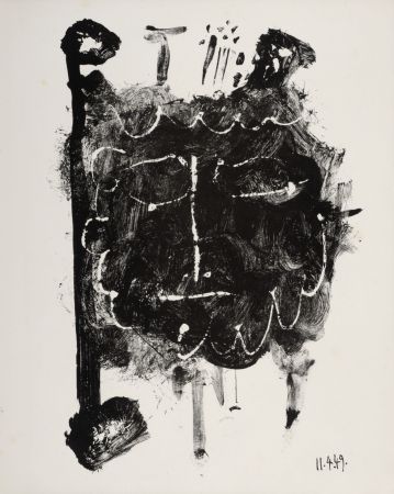 リトグラフ Picasso - Masque de Cendre #1, 1949
