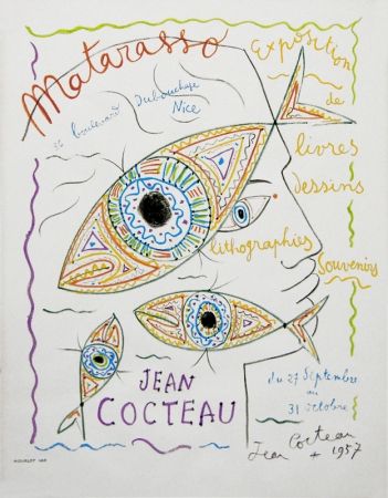 リトグラフ Cocteau - Matarasso (Gallery exhibition poster)