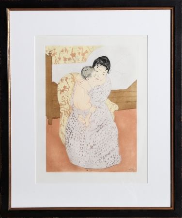 彫版 Cassatt - Maternal Caress