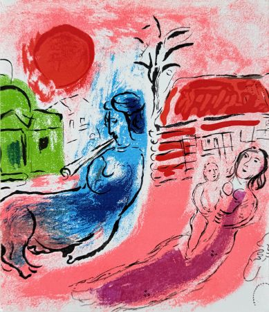 リトグラフ Chagall - Maternity and Centaur