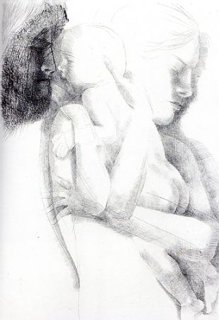 彫版 Greco - Maternità (o Maternità con apparizione)