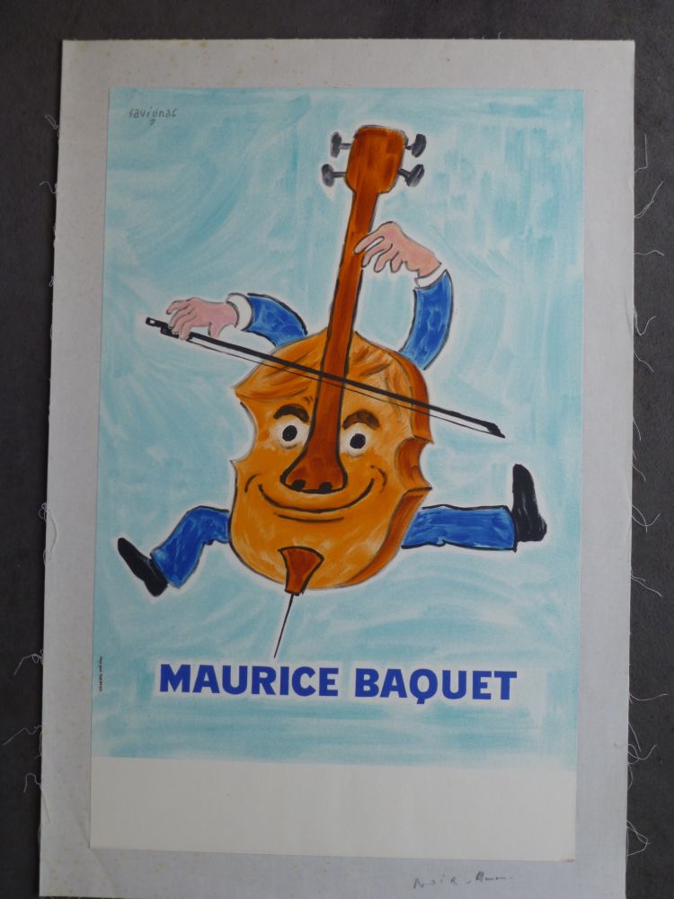 掲示 Savignac - Maurice Baquet violonceliste 