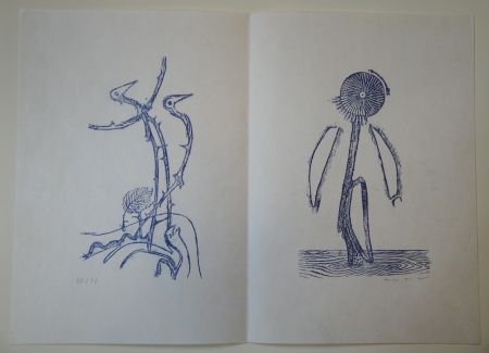 挿絵入り本 Ernst - Max Ernst - Jean Tardieu. 24 Frottagen