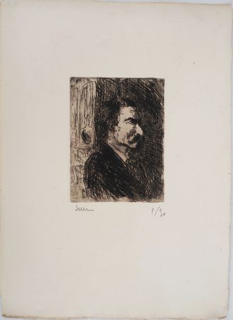 ポイントーセッシュ Luce - Maximilien LUCE - L'Apothicaire Vers 1895 - Gravure originale signée