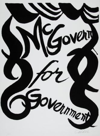 リトグラフ Calder - McGovern for Government