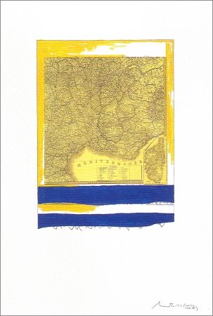 リトグラフ Motherwell - Mediterranean (State II Yellow)