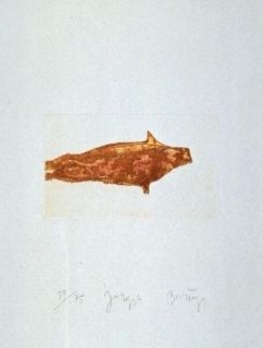 エッチングと　アクチアント Beuys - Meerengel Robbe II