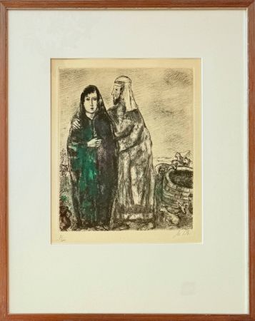 エッチング Chagall - Meeting of Jacob and Rachel at the well