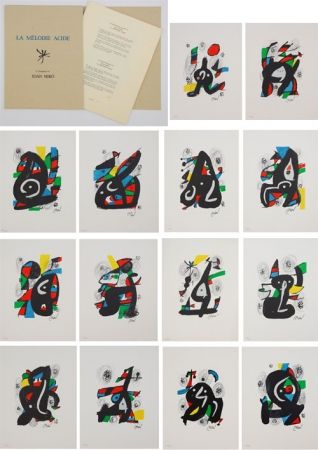 リトグラフ Miró - Melodie acide
