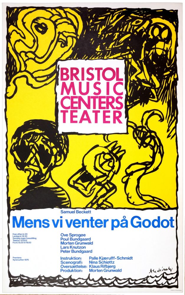 掲示 Alechinsky - Mens vi venter på Godot, 1976