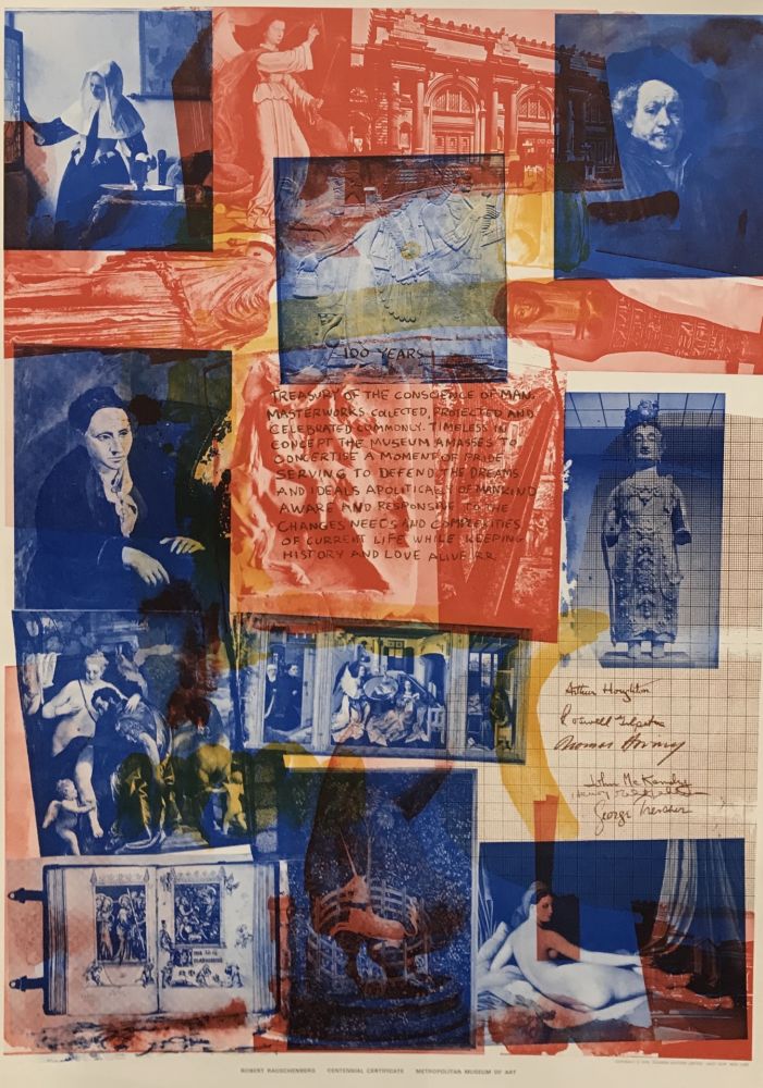 リトグラフ Rauschenberg - Metropolitan Museum of Art