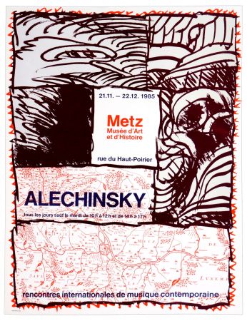 リトグラフ Alechinsky - Metz Musée d'Art et d'Histoire