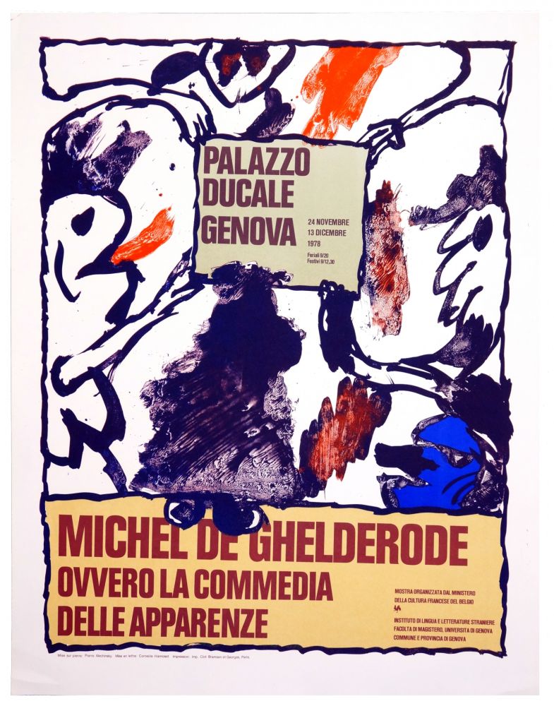 掲示 Alechinsky - Michel de Ghelderode, 1980