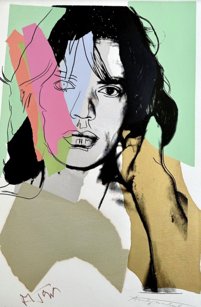 シルクスクリーン Warhol - Mick Jagger