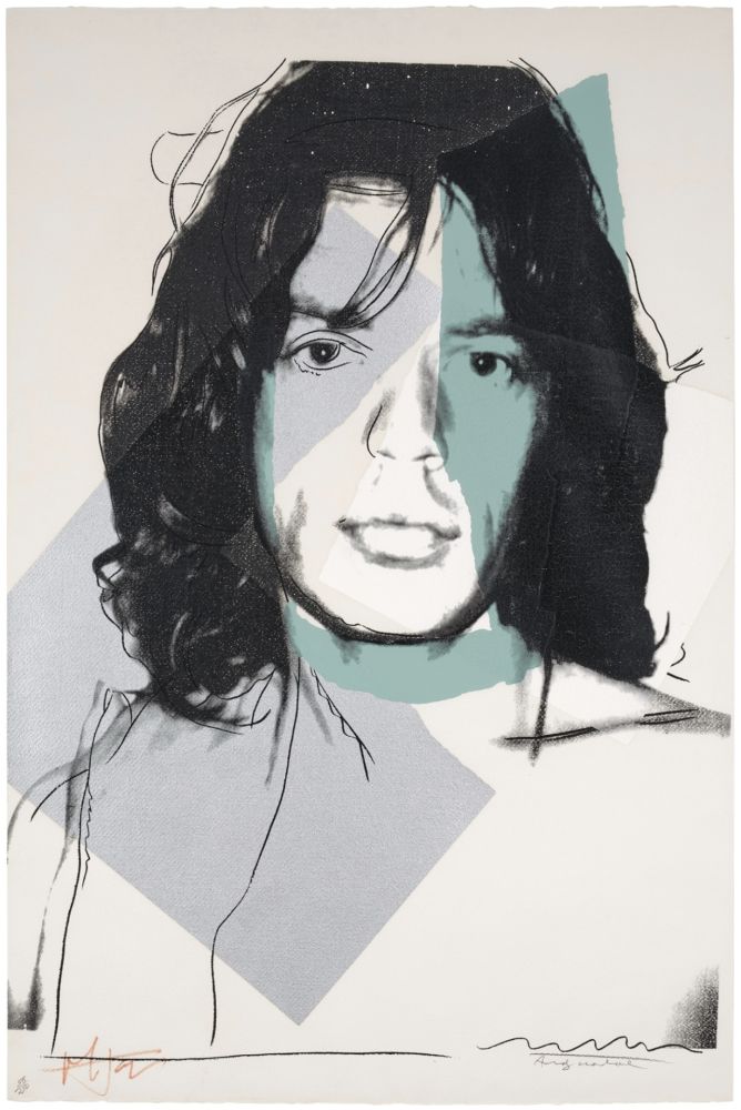 シルクスクリーン Warhol - Mick Jagger #138