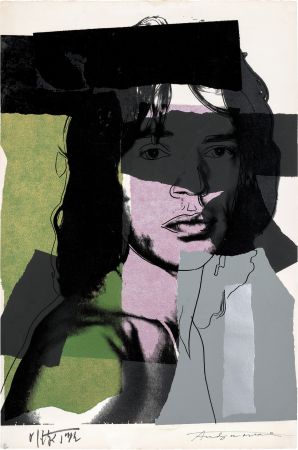 シルクスクリーン Warhol - Mick Jagger #145