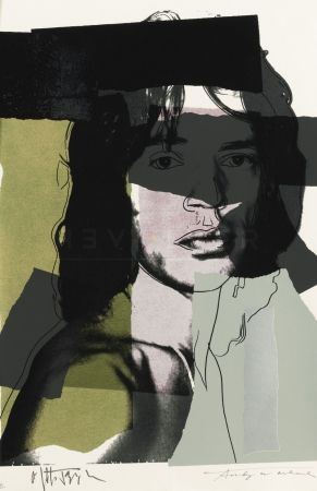 シルクスクリーン Warhol - Mick Jagger 145 by Andy Warhol