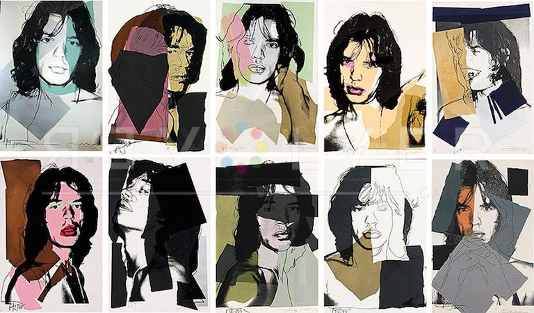 シルクスクリーン Warhol - Mick Jagger Complete Portfolio
