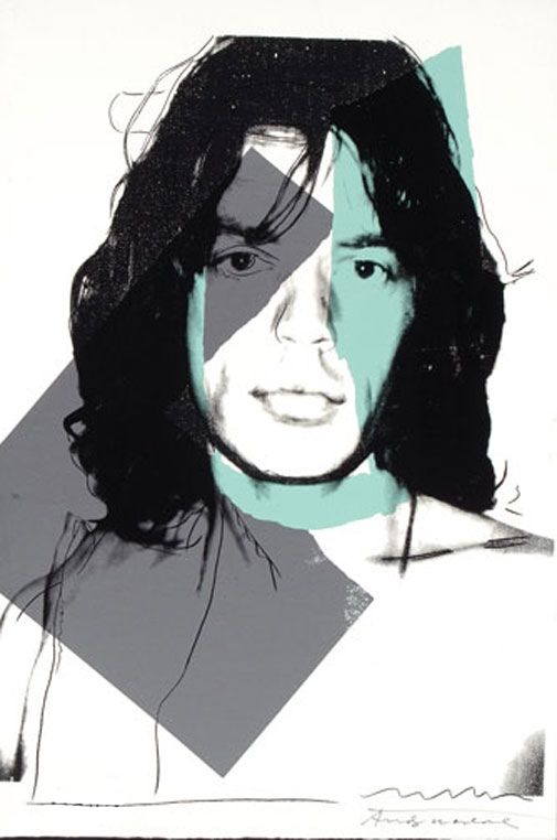 シルクスクリーン Warhol - Mick Jagger (FS II.138)