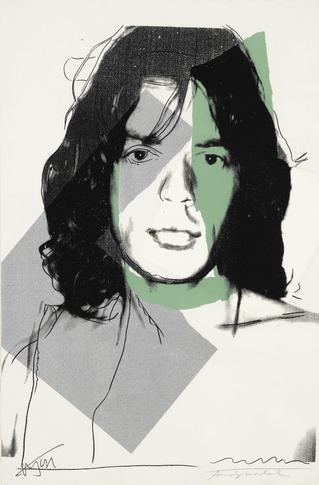 シルクスクリーン Warhol - Mick Jagger (FS II.138)