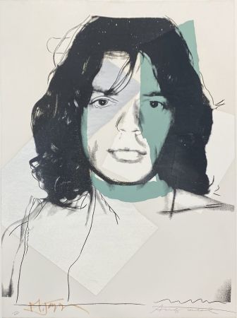 シルクスクリーン Warhol - Mick Jagger (FS II.138)