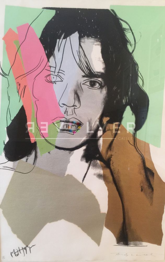 シルクスクリーン Warhol - Mick Jagger (FS II.140)