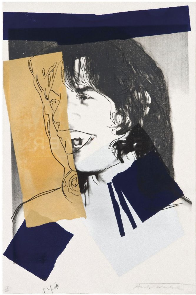 シルクスクリーン Warhol - Mick Jagger (FS II.142)