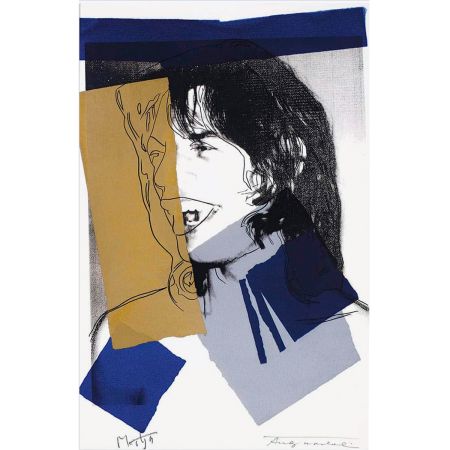 シルクスクリーン Warhol - Mick Jagger (FS II.142)