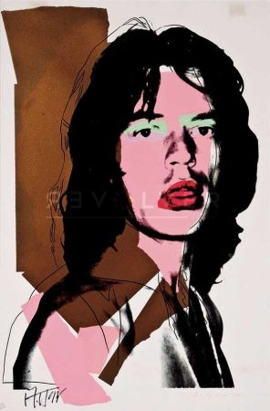 シルクスクリーン Warhol - Mick Jagger (FS II.143)