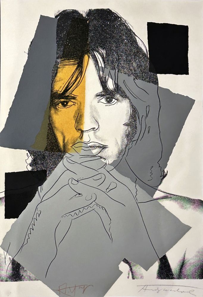 シルクスクリーン Warhol - Mick Jagger (FS II.147)