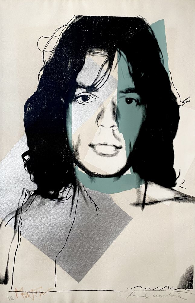 シルクスクリーン Warhol - Mick Jagger (FS II 138)
