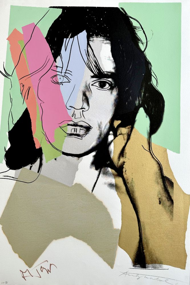 シルクスクリーン Warhol - Mick Jagger (F&S II 140)